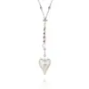 Collar Largo de Corazón de Perla Atmosférico Estilo Francés para Mujer, Cadena Clavicular de Lujo Ligero de Nicho de Gama Alta, Accesorio Moderno y Hermoso