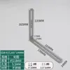Suporte angular ajustável com furo longo conector móvel de cabeça dupla suporte de ângulo reto em L de 90 graus dispositivo anti-tombamento de armário cantoneira