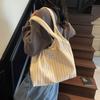 2026 Nuevo Bolso Tote Coreano Casual de Nicho Estilo Perezoso Ligero de Gran Capacidad para Estudiantes que Van a Clase y Viajan Bolso de Hombro