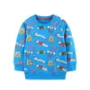 Ropa transfronteriza Estilo europeo y americano Niños Cohete Estampado completo Sudadera infantil Algodón de punto Niños pequeños Cuello redondo Camiseta interior