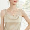 Camisola de Seda Morera Versátil Chaleco para Mujer Primavera y Verano Capa Base Ropa Exterior Traje Ropa Interior Camisola de Color Sólido