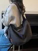 Bolsa de Tecido Casual com Bordado de Letras e Múltiplos Bolsos Transfronteiriça 2025 Nova Retro Resistente de Alta Qualidade para Ombro Único ou Transversal