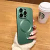 Adecuado para Funda Magnética Creativa de Teléfono Apple 17, Color Sólido Metálico Película para Lente iPhone 16 Pro Max Protección Completa