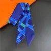 Nuevo Pañuelo Pequeño de Seda Biselado Amazon Transfronterizo Pañuelo Francés Pequeño Cinta Decorativa para Bolso Atado Souvenir Versátil para Mujeres