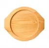 Bandeja Teppanyaki de Madera de Pino Personalizada, Base de Madera Aislante de Calor, Bandeja de Madera para Pizza, Plato para Bistec, Plato Occidental para Uso en Casa, Rectangular