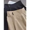 Verão 2026 Novo Estilo Barra Larga Patchwork Cor Sólida Cintura Alta Emagrecedor Saia Evasê Elegante e Estilosa Comprimento Médio Saia para Trabalho