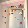 Cortina Decorativa Familiar Cálida Cortina Divisoria Cortina Refugio Cortina de Dormitorio sin Perforaciones Baño Hogar