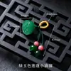 Acessórios de Jade DIY Acessórios Semi-Acabados Pulseira Colar Pingente Estilo Chinês Pequenos Charms Atacado Peças de Liga