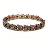 Pulseras magnéticas de fila única retro de moda transfronteriza europea y americana para hombres y mujeres, colección de pulseras magnéticas ajustables vintage de nicho