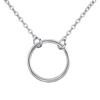 Suministro directo de fábrica Collar de anillo de plata S925 de Amazon Moda para mujer Cadena clavicular Cadena de plata Joker Joyería al por mayor