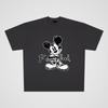 250g algodão pesado Cartoon Cartoon Street casual oversize grande prancha manga curta T-shirt homens e mulheres casal Moda
