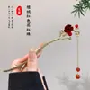 Horquilla de Pelo con Borla Estilo Chino para Caminar para Mujer, Peineta de Gama Alta, Adorno para el Cabello, Nuevo Disco de Pelo Antiguo, Accesorios Hanfu Cheongsam