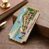 Imanes de metal personalizados para refrigerador, recuerdos turísticos, regalos culturales y creativos, imanes para refrigerador de aleación de zinc pintada, fabricante personalizado