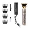 Cortador de Cabelo Elétrico para Uso Doméstico, Aparador de Cabeça Raspada de Alta Potência, Cortador Elétrico Recarregável para Esculpir e Estilizar Cabeça de Óleo