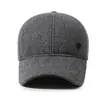 Gorra de Pato de Terciopelo Cálido de Invierno para Hombres, Tallas Grandes, para Personas de Mediana Edad y Mayores, Protección para los Oídos, Protección contra el Frío, Gorra de Béisbol para Hombres Mayores
