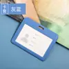 Funda Transparente de Doble Cara para Identificación, Tarjeta de Autobús, Portatarjetas de Comida, Insignia de Trabajo, Insignia de Marca, Insignia Escolar Estudiantil, Funda Protectora para Tarjeta Escolar