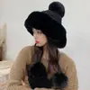 Chapéu de tricô estilo coreano para outono e inverno com etiqueta em inglês, chapéu de lã versátil para mulheres com circunferência da cabeça grande, chapéu para clima frio que cobre as orelhas, chapéu de puxar que faz o rosto parecer menor