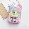 Bolsa Retangular de Armazenamento para Fone de Ouvido Desenho Animado Porta-Moedas Grande Caixa de Armazenamento para Carregador Cabo de Dados Disco Rígido Power Bank