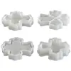 Papoula DIY Páscoa Aromaterapia Gesso Resina Epóxi Caixa de Armazenamento Cruz Recipiente para Vela Molde de Silicone