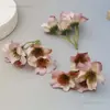 Flores artificiais em estilo pastoral europeu para decoração de sala de jantar, arranjo de mesa de centro de sala de estar, arranjos florais de casamento e flores artificiais