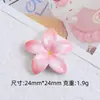 Lirio Gradiente Caricatura Hecho a Mano DIY Pegamento de Crema Resina Accesorios Pequeños Accesorios para Joyería Hebilla de Zapato con Agujero Material
