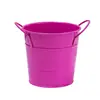 Cubo Pequeño de Hierro de Color Caramelo, Portalápices de Hierro Forjado, Maceta de Hierro para Suculentas, Cubo Portátil para Niños, Cubo Pequeño de Hierro Mini