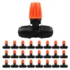 Boquilla Atomizadora Naranja 4/7mm con Bloqueo Aspersor Microirrigador Atomizador Naranja Ajustable Eliminación de Polvo y Enfriamiento Gotero para Patio