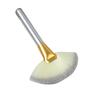 Brocha de Maquillaje Individual Oro Champán Brocha Grande en Forma de Abanico Brocha para Polvo Residual Herramientas de Maquillaje Set de Nylon Herramientas de Belleza