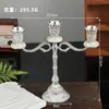 Portavelas Estilo Europeo Aleación de Zinc Portavelas de Cinco Brazos Tres Brazos Portavelas Estilo Europeo Mesa de Comedor Cena a la Luz de Velas Decoración del Hogar Adornos