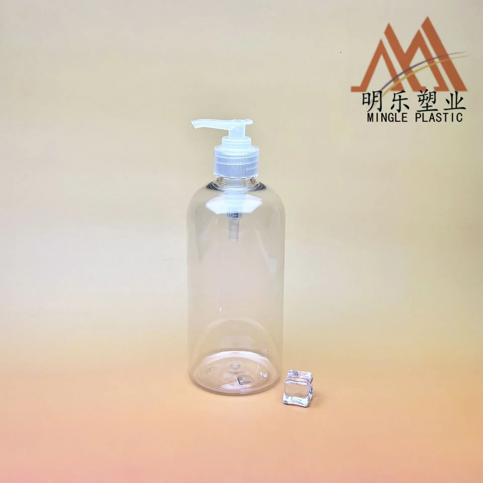 500ML矮胖圆肩PET瓶（泵头）-01