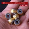 Xizang Plata Giratorio Retro Mantra de Seis Sílabas Cuentas Dispersas Cuentas de Tambor Diy Wen Play Cuentas de Mano Bodhi Cuentas de Cubo de Plata