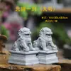 Figuras de Animais Auspiciosos em Pedra Azul Imitação, Decorações de Micro-Paisagem para Tanques de Peixes de Jardim, Pequenos Enfeites Pixiu e Tartaruga Estilo Chinês