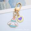 Llavero Lindo de Dibujos Animados Estilo Coreano Sanrio Aleación Conejo Cachorro Anti-pérdida Bolsa para Auriculares Colgante para Niña