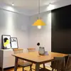 Luminária de Sala de Jantar Nórdica Personalidade com Interruptor Criativa Café Loja de Chá com Leite Bar Sala de Jantar Macaron Pequeno Guarda-chuva Preto Lustre