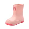 Botas de Lluvia Cortas Lindas Estilo Japonés para Mujer, Botas de Goma Antideslizantes para Exteriores, Zapatos de Agua de Suela Gruesa con Forro Polar, Botas de Lluvia Cortas Nuevas