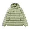 Inverno 2026 Nova Jaqueta Puffer Masculina Lisa Quente Canelada Moda Jovem Casual com Capuz Casaco de Algodão Peça de Roupa Externa