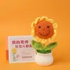Flores Artificiais de Lã Girassol em Vaso Lírio-do-Vale Não-Me-Esqueças Tulipa Enfeites Dia dos Namorados Festival da Primavera