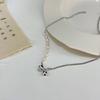 Collar retro Dongdaemun coreano para mujer, collar de perlas con lazo de alta gama, cadena de clavícula de moda, estilo ins
