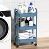 Carrito de Almacenamiento de Plástico Engrosado para Cocina, Dormitorio y Baño