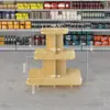 Expositor de Ilha para Supermercado Expositor para Mãe e Bebê Expositor Rodondo de Múltiplas Camadas para Sapatos Expositor de Presentes