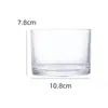 Portavelas de Vidrio de Moda para Decoración, Listo en Stock del Fabricante, Vaso de Vidrio Simple para Velas Aromáticas, Vaso Transparente de Vidrio para Velas Aromáticas