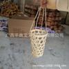 Mini cesta de bambú de fábrica, pequeña cesta para taza de té con leche, cesta de bambú con asa, soporte para taza de café, taza decorativa tejida de bambú, artesanía popular DIY