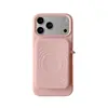 Porta-moedas Dopamine de silicone com padrão de ondas e compatibilidade magnética MagSafe, capa de celular de silicone líquido para iPhone 18 Pro