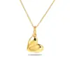Corazón de Lava Plata de Ley 925 Textura Lisa Corazón Cóncavo-Convexo Colgante Versátil para el Trabajo Estilo Minimalista Accesorio de Collar