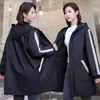Avental de cozinha doméstico espessado com forro de fleece macacão de manga comprida feminino novo capa impermeável roupas de trabalho impressão de logotipo