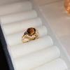 Anillo Abierto de Amor Chapado en Oro Real Moda Lujo Ligero Alto Sentido Anillo de Dedo de Comida Cobre Anillo de Teléfono Joyería al Por Mayor