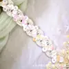 Ventas Directas de Fábrica En Stock Cinta de Encaje con Lentejuelas de Color Forma de S Bordeador Estilo Étnico Accesorios para Bordes de Faldas de Baile