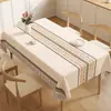 2026 Nuevo Estilo Mantel Impermeable, Resistente al Aceite, Resistente al Calor, Lavable, Cubierta Rectangular para Mesa, Tapete de Mesa, Lujo Ligero, Sensación de Alta Gama