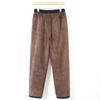 Pantalones Casuales de Otoño e Invierno de Abuela Pantalones Viejitos de Mamá Pantalones Gruesos de Algodón de Cintura Alta con Elas para Mujeres de Mediana Edad y Mayores