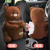 Caja de Pañuelos para Coche Bote de Basura Dos en Uno Creativo Lindo Caja de Reposabrazos Caja de Papel Multifuncional Suministros para Interior de Coche